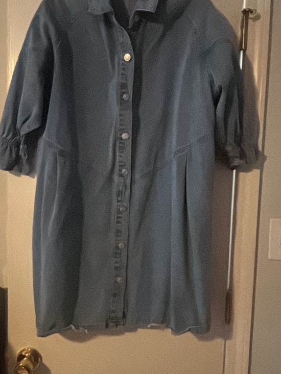 Dresses & Skirts - Button-Front Denim Shirt Dress